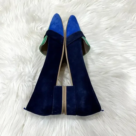 Boden Scarlet Suede Flat Sz 10.5 - Picture 5 of 10